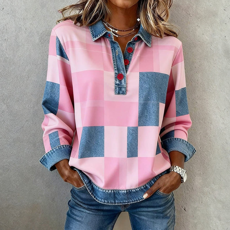 Vintage Plaid Sweatshirt