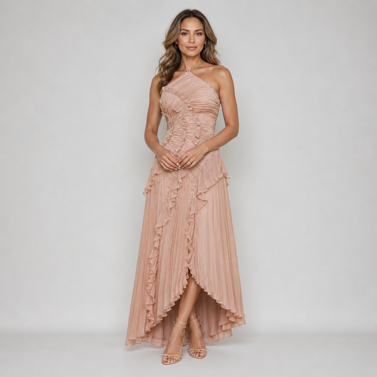 Riviera Pleated Elegance Dress