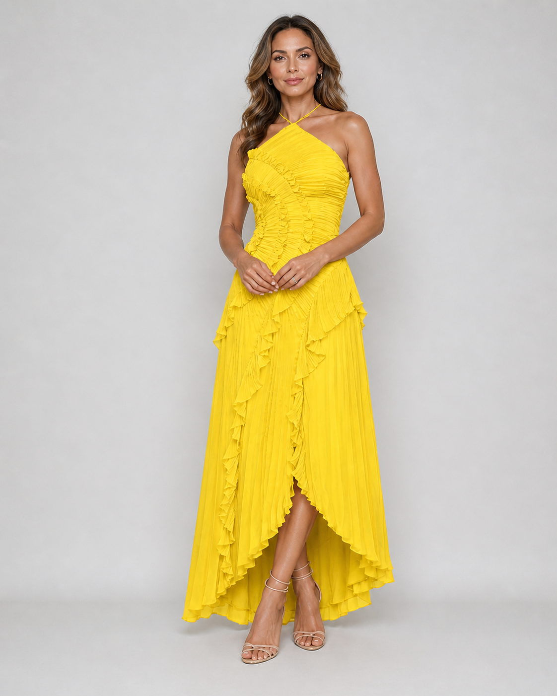 Riviera Pleated Elegance Dress