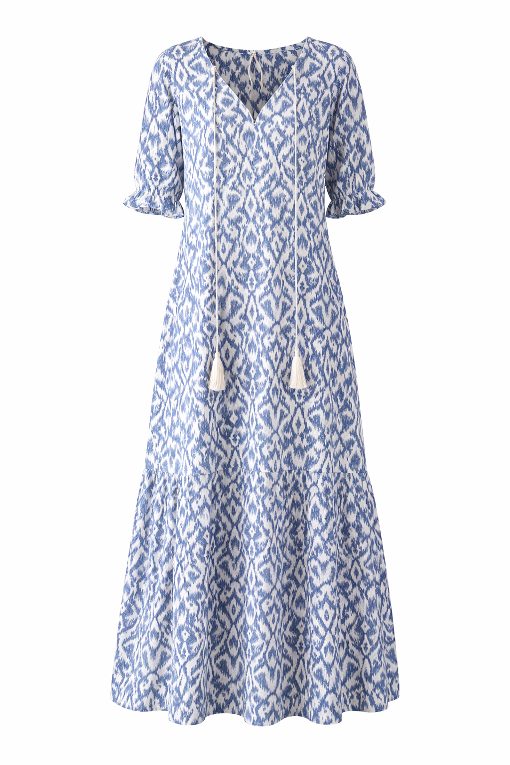 CELESTE | BOHO VINTAGE V-NECK SUMMER DRESS