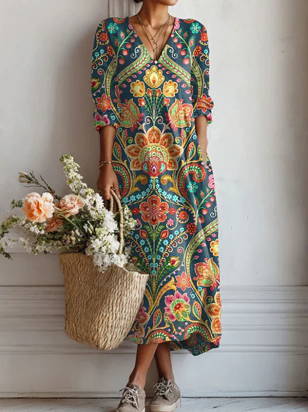 The Sienna Flow Midi Dress - Statement Collection