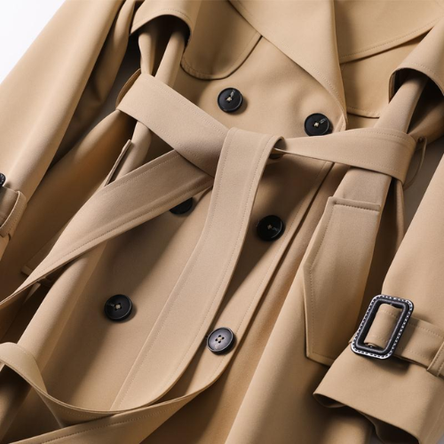 Elegant Double-Breasted Long Coat — Classic Winter Coat for Women
