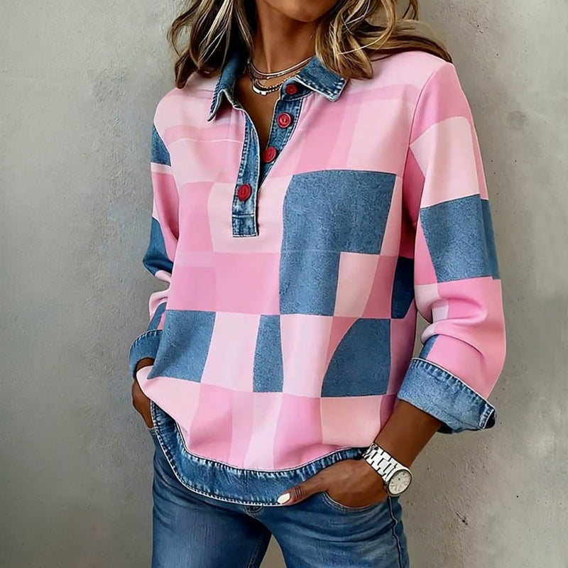 Vintage Plaid Sweatshirt