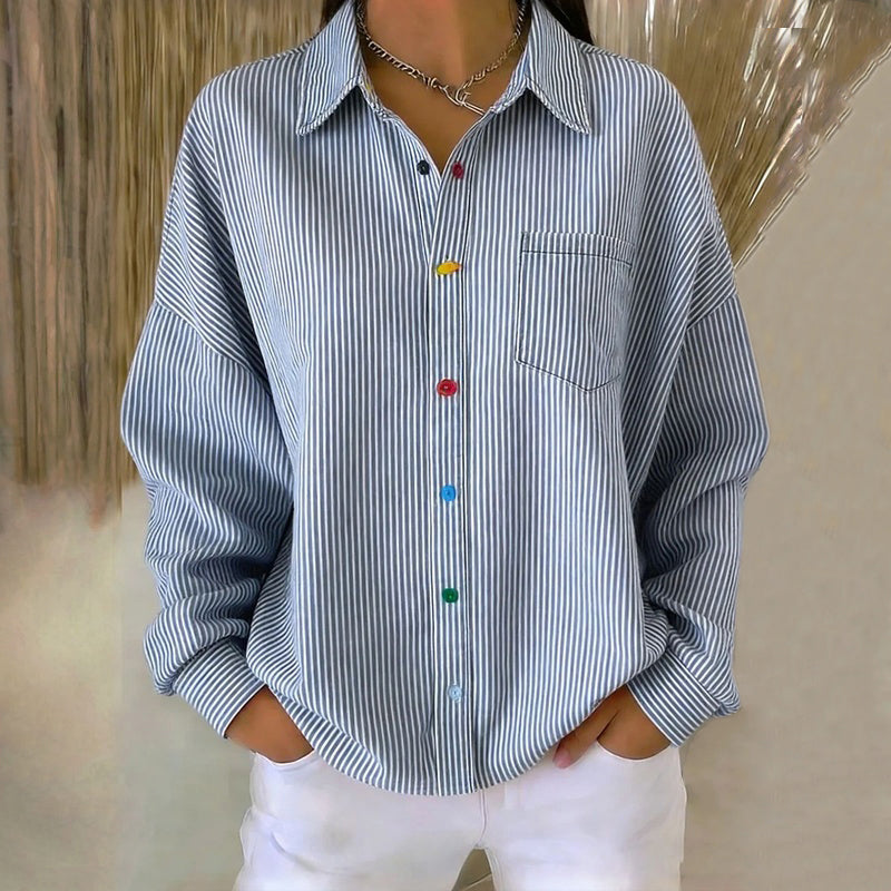 Casual Striped Blouse