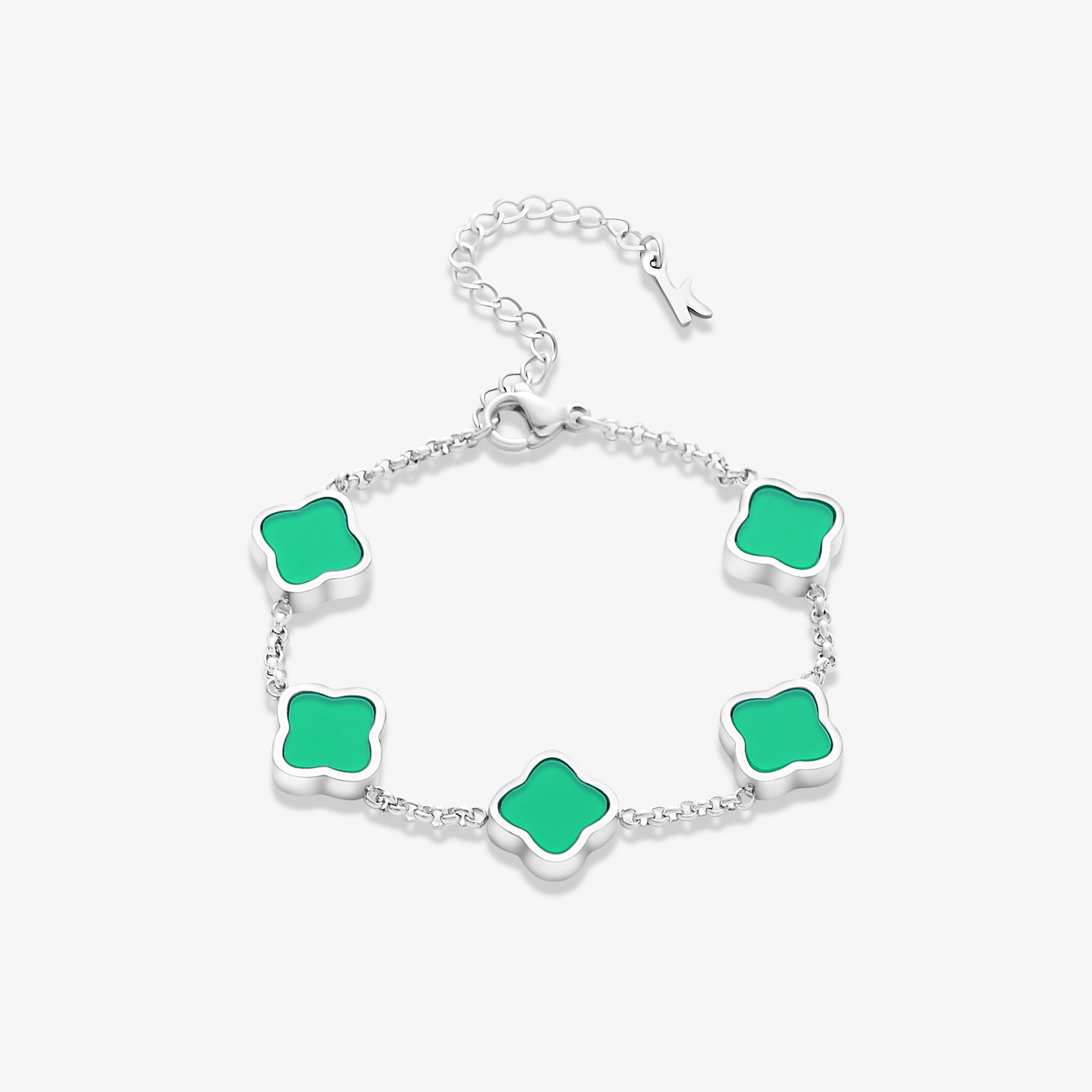 Celine Silver Clover Bracelet