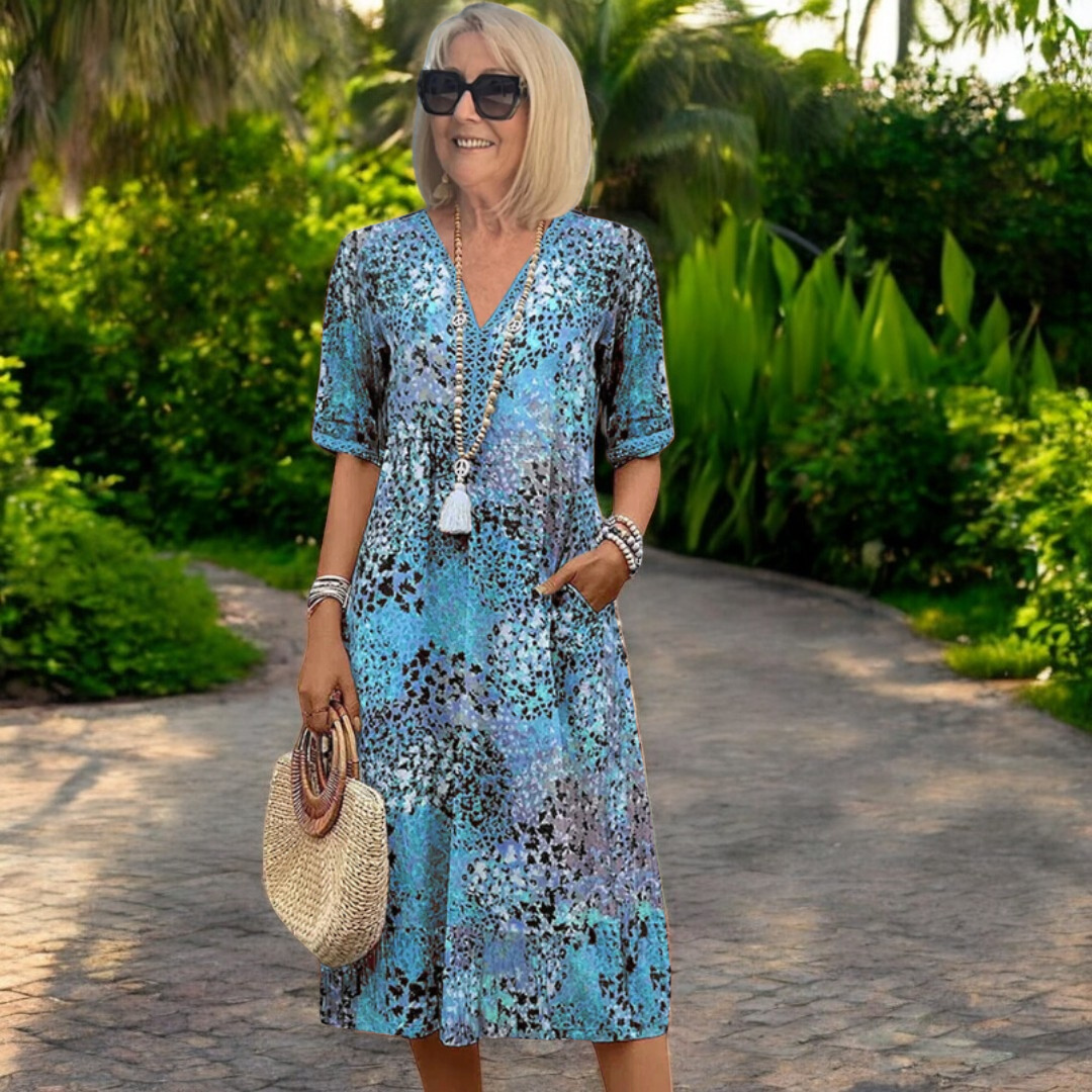 Aimee Relaxed Floral Midi Dress