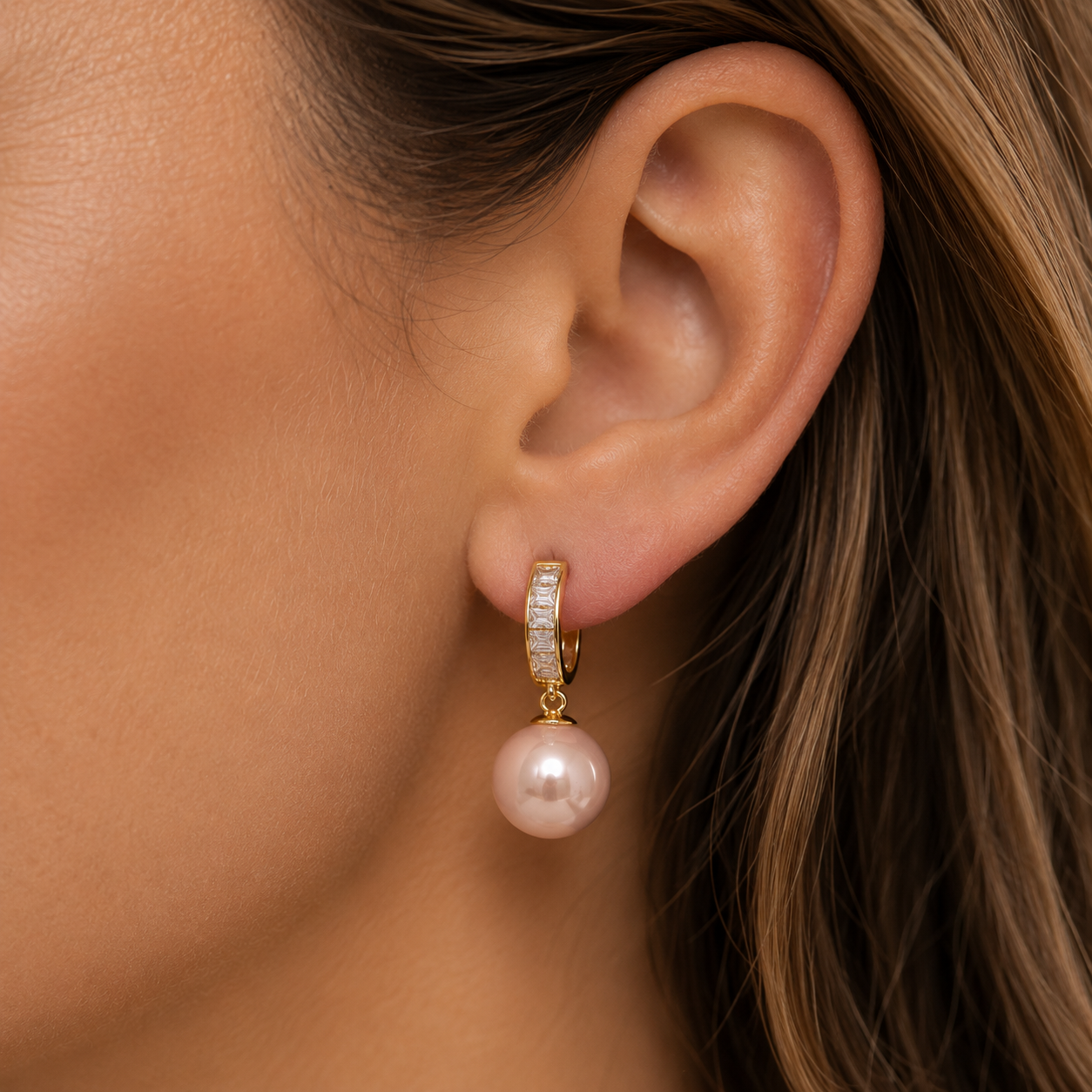 Luna Pearl Drop Earrings