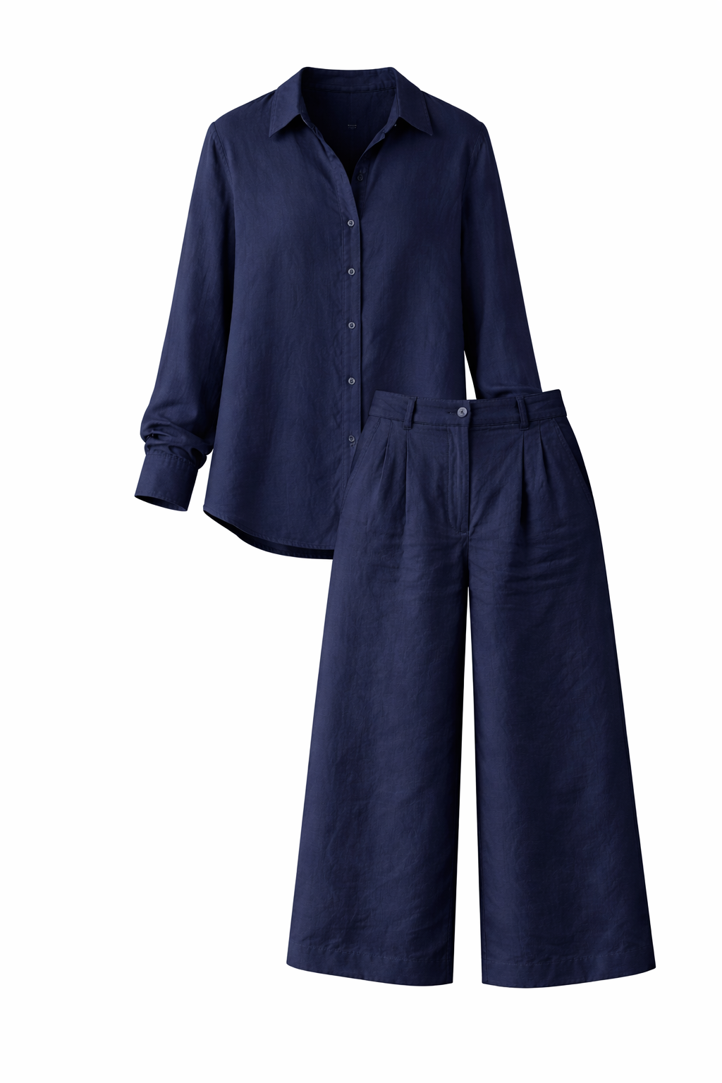 Pink Capri Pants and Loose Shirt Set