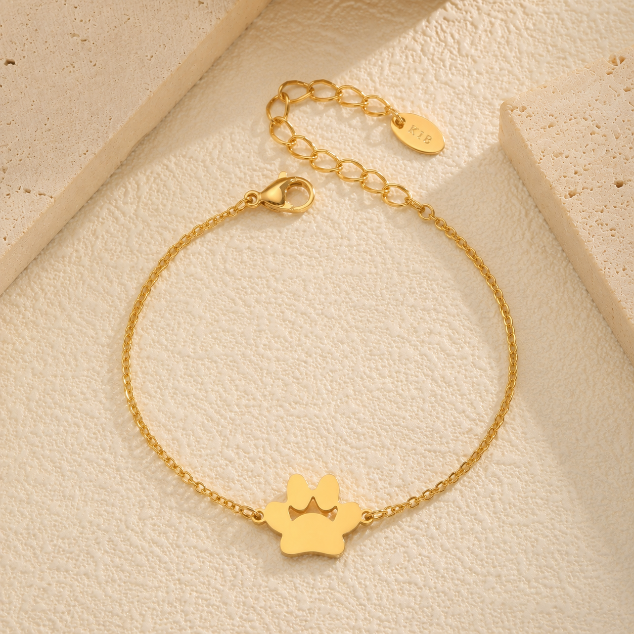 ZUMO | Paw Bracelet — Gold Cat Paw Chain Bracelet