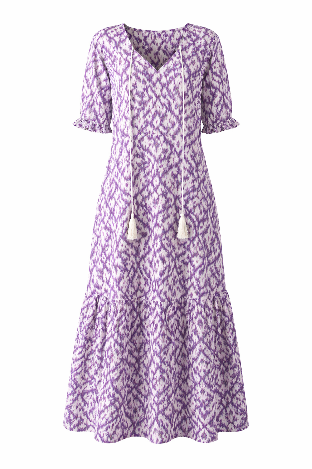 CELESTE | BOHO VINTAGE V-NECK SUMMER DRESS