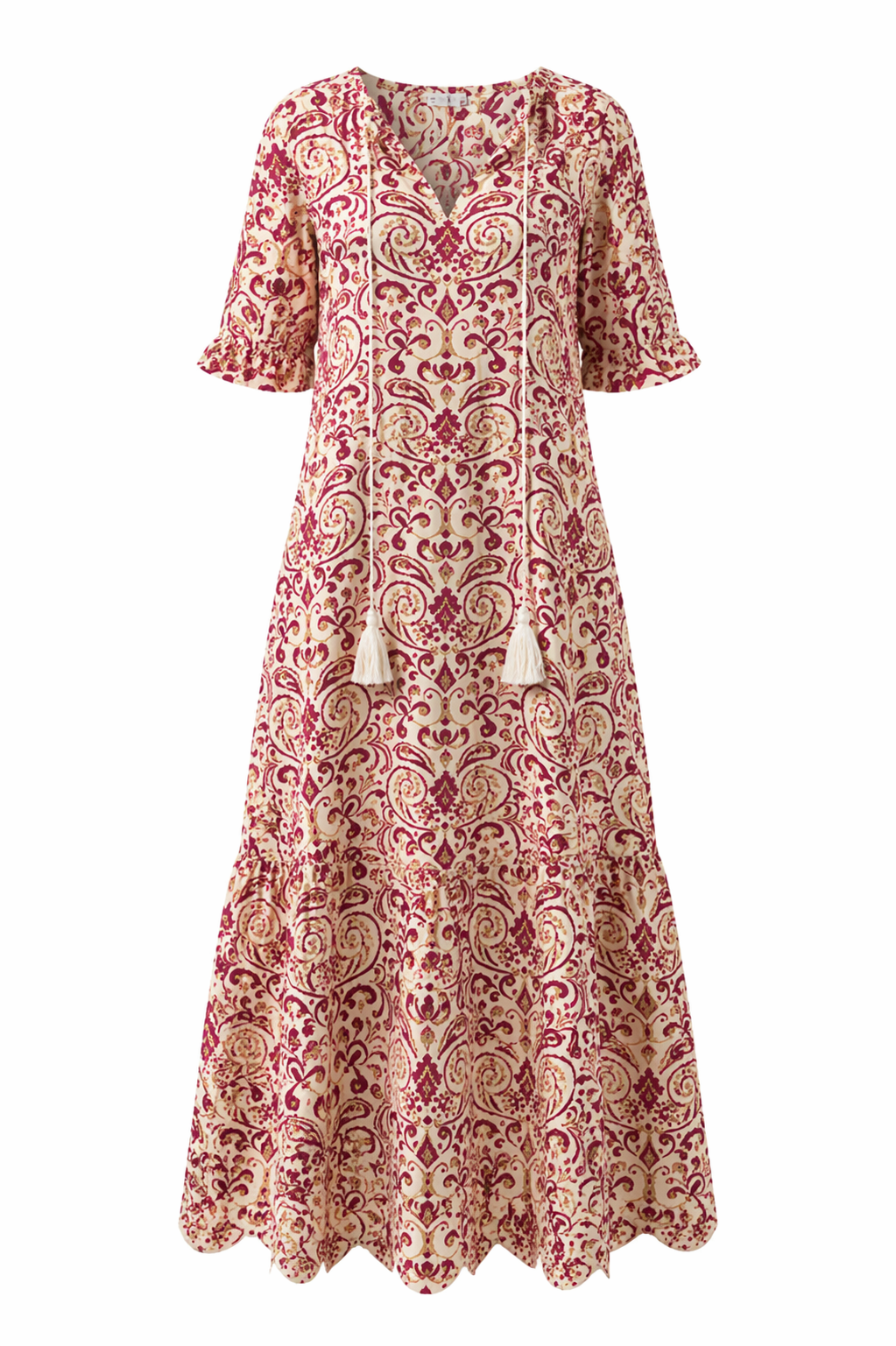 CELESTE | BOHO VINTAGE V-NECK SUMMER DRESS