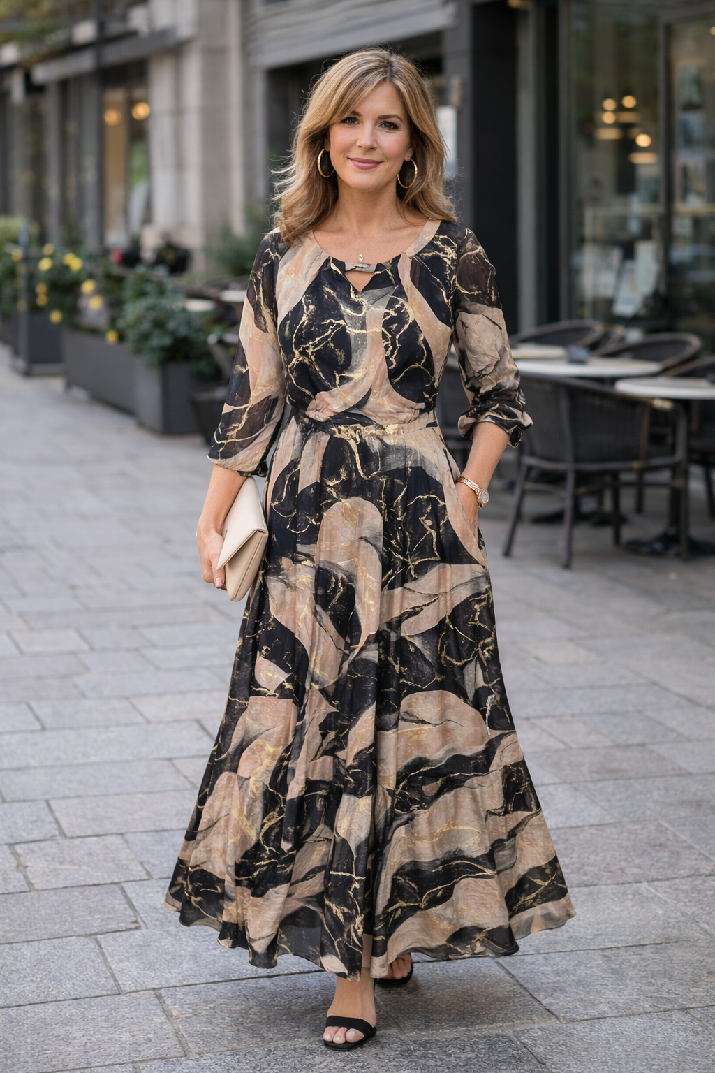 Chavelle | Printed Chiffon Dress