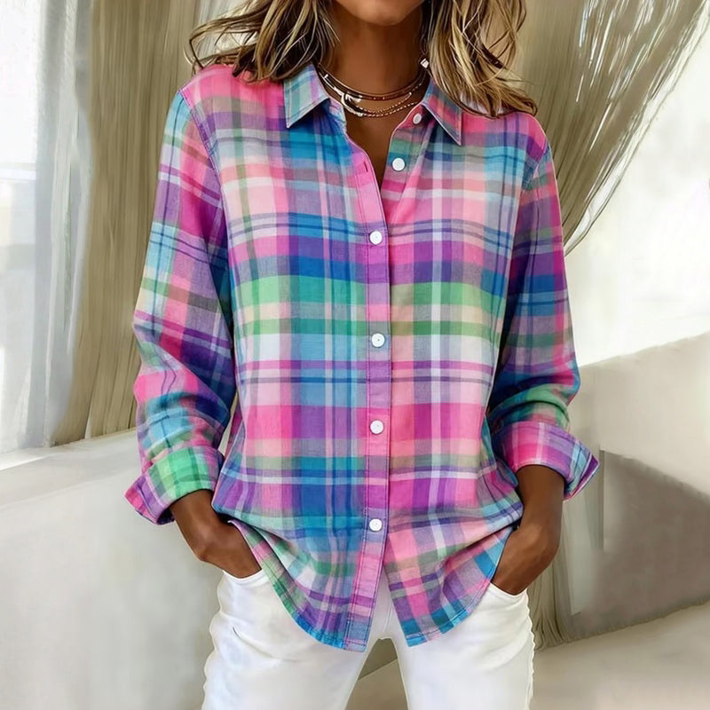 Colourful Plaid Blouse