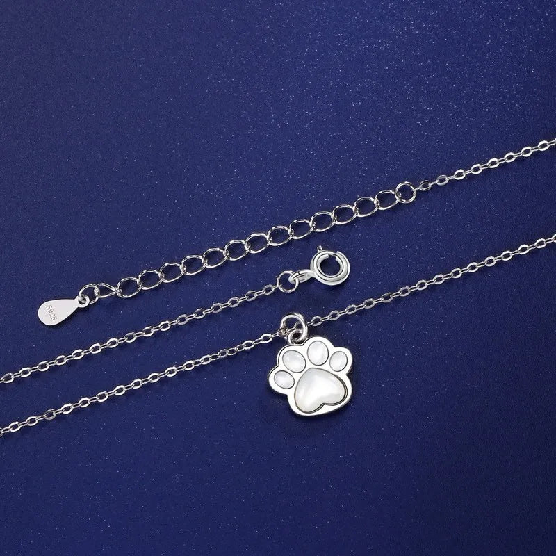 ZUMO | Paw Necklace — Gold, Rose Gold & Silver Cat Paw Pendant Necklace