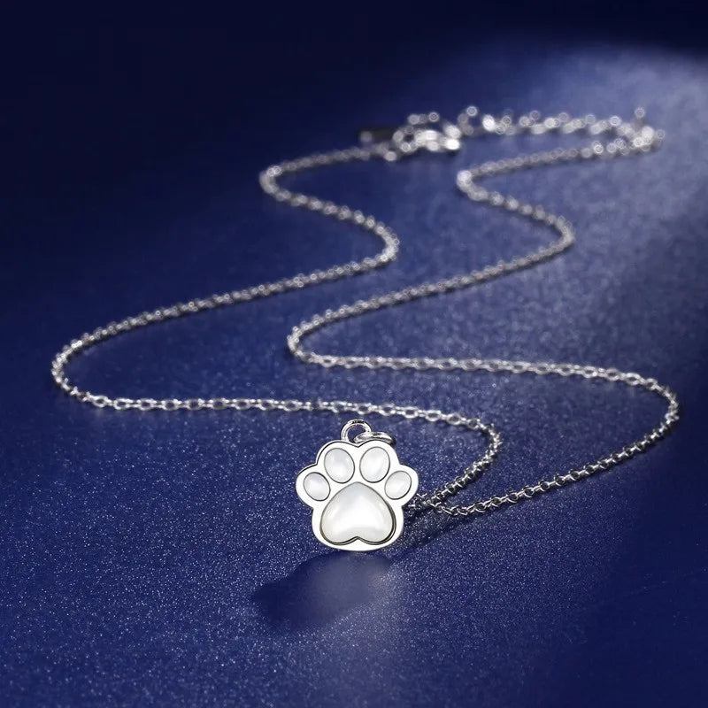 ZUMO | Paw Necklace — Gold, Rose Gold & Silver Cat Paw Pendant Necklace
